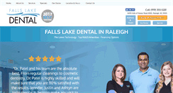 Desktop Screenshot of fallslakedental.com